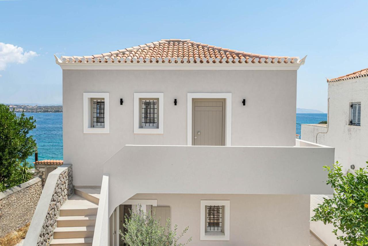 Pearl House - Luxurious New Beach Villa In Spetses Stunning View Ligoneri Ngoại thất bức ảnh